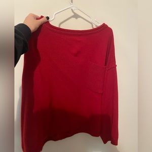 Red sweater from Pink Lily